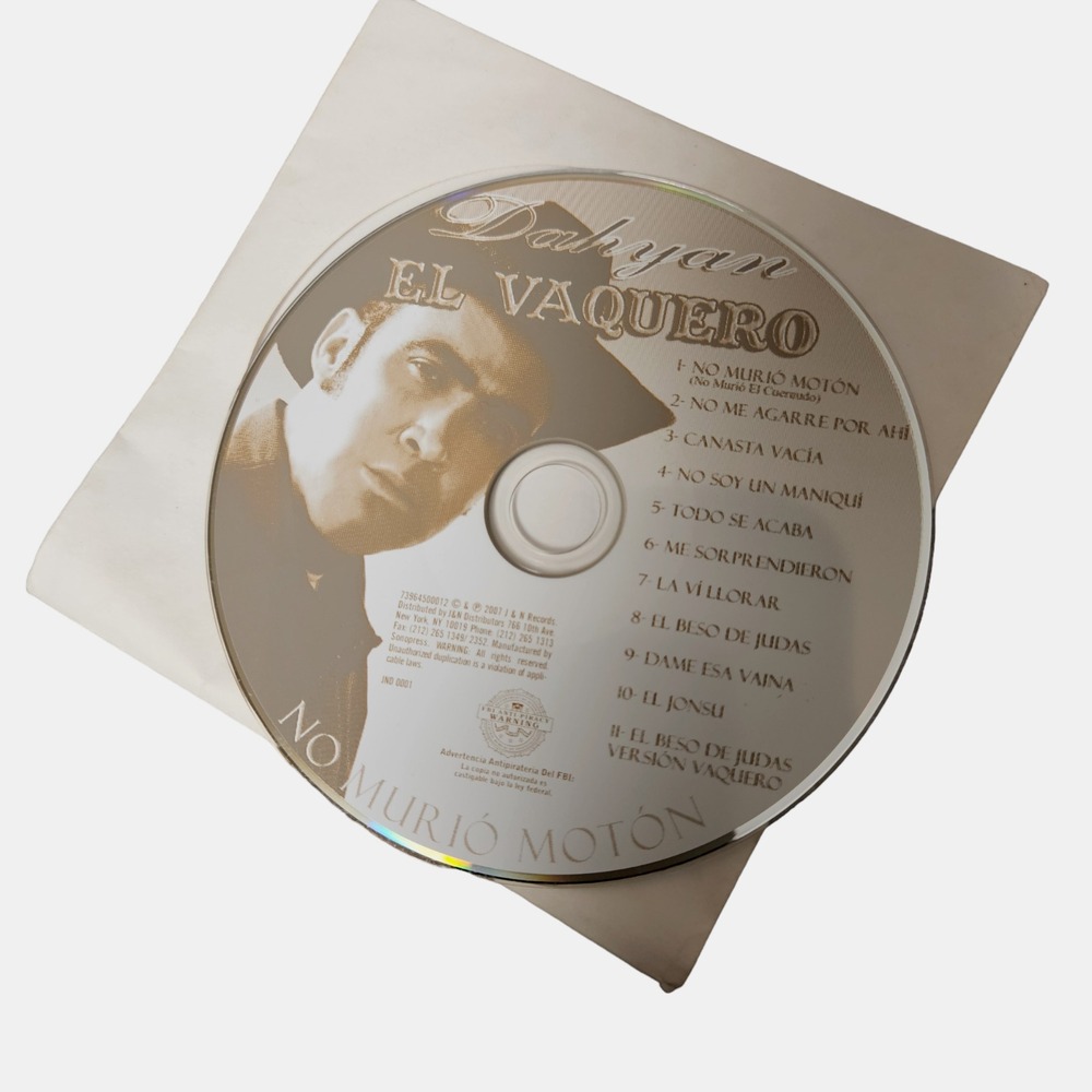 Dahyan El Vaquero - No Murio Moton J & N Records 2007 73964500012 Latin CD